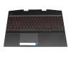 L61524-041 Original HP Tastatur inkl. Topcase DE (deutsch) schwarz/schwarz mit Backlight