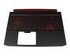 LG5_N90BRL Original Acer Tastatur inkl. Topcase DE (deutsch) schwarz/schwarz/rot mit Backlight