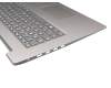 Lenovo IdeaPad 3-17IML05 (81WC) Original Tastatur inkl. Topcase DE (deutsch) grau/silber (Fingerprint)