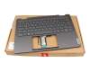 Lenovo Yoga 7 14ARP8 (82YM) Original Tastatur inkl. Topcase DE (deutsch) grau/grau mit Backlight