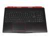 MSI GE63 RGB 8RE/8RF (MS-16P5) Original Tastatur inkl. Topcase FR (französisch) schwarz/schwarz mit Backlight
