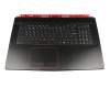 MSI GE73VR 7RE/7RF (MS-17C1) Original Tastatur inkl. Topcase DE (deutsch) schwarz/schwarz mit Backlight