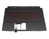 MSI GF76 11SC/11UC/11UCK (MS-17L2) Original Tastatur inkl. Topcase DE (deutsch) schwarz/schwarz mit Backlight