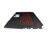MSI GF76 11UCX/11UC/11UCK (MS-17L2) Original Tastatur inkl. Topcase DE (deutsch) schwarz/schwarz mit Backlight