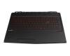 MSI GL63 9SE/9SEK/9SFK/9SD/9SDK (MS-16P7) Original Tastatur inkl. Topcase DE (deutsch) schwarz/schwarz mit Backlight