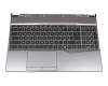 MSI GP65 10SFR/10SFK/10SEK (MS-16U7) Original Tastatur inkl. Topcase IT (italienisch) schwarz/grau mit Backlight