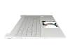 N02261-041 Original HP Tastatur inkl. Topcase DE (deutsch) silber/silber mit Backlight