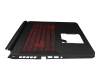 NIKI151315X Original Acer Tastatur inkl. Topcase CH (schweiz) schwarz/rot/schwarz mit Backlight GTX1650