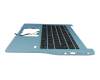 NK.I1313.01H Original Acer Tastatur inkl. Topcase DE (deutsch) schwarz/blau mit Backlight