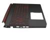 NKI15130NR Original Acer Tastatur inkl. Topcase DE (deutsch) schwarz/schwarz/rot mit Backlight