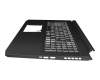 NKI15131E6 Original Acer Tastatur inkl. Topcase DE (deutsch) schwarz/weiß/schwarz mit Backlight