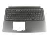 NKI151709A Original Acer Tastatur inkl. Topcase DE (deutsch) schwarz/schwarz mit Backlight