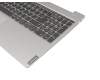 NSK-BYABN Original Lenovo Tastatur inkl. Topcase DE (deutsch) dunkelgrau/grau mit Backlight
