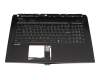 NSK-FCBBN Original Darfon Tastatur inkl. Topcase DE (deutsch) schwarz/schwarz mit Backlight