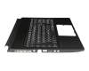 NSK-FCBBN Original Darfon Tastatur inkl. Topcase DE (deutsch) schwarz/schwarz