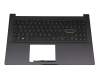 NSK-W47BU 0G Original Darfon Tastatur inkl. Topcase DE (deutsch) schwarz/schwarz mit Backlight