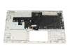 NSK-X48B Original Darfon Tastatur inkl. Topcase DE (deutsch) silber/silber mit Backlight