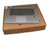 PC4CB-GE Original Laiboa Tastatur inkl. Topcase DE (deutsch) grau/silber mit Backlight