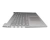 PC5C-GE Original Lenovo Tastatur inkl. Topcase DE (deutsch) grau/silber Fingerprint