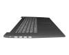 PC5CP-GR Original Lenovo Tastatur inkl. Topcase DE (deutsch) grau/schwarz