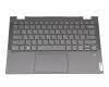 PD4SB Original Lenovo Tastatur inkl. Topcase UAE (arabisch) grau/grau mit Backlight