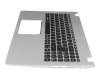 PK132CE1A11 Original Acer Tastatur inkl. Topcase DE (deutsch) schwarz/silber mit Backlight