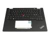 PK132S93B34 Original Lenovo Tastatur inkl. Topcase ND (nordic) schwarz/schwarz mit Backlight und Mouse-Stick