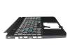 PK132TT1A11 Original Acer Tastatur inkl. Topcase DE (deutsch) schwarz/schwarz mit Backlight