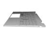 PK132UR3A11 Original Compal Tastatur inkl. Topcase DE (deutsch) silber/silber mit Backlight (UMA)