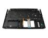 PK1333H1A13 Original Acer Tastatur inkl. Topcase DE (deutsch) schwarz/schwarz mit Backlight