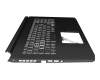 PK133AU1B13 Original Acer Tastatur inkl. Topcase DE (deutsch) schwarz/schwarz mit Backlight