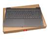 PR5SB-GE Original Lenovo Tastatur inkl. Topcase DE (deutsch) grau/grau mit Backlight (USB-C Ladeanschluss)