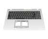 QV05T_A10B Original Acer Tastatur inkl. Topcase DE (deutsch) schwarz/silber