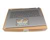 QV07P-A10EWL2 Original Acer Tastatur inkl. Topcase CH (schweiz) grau/grau mit Backlight
