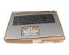 QV07T_A10B Original Acer Tastatur inkl. Topcase DE (deutsch) schwarz/grau mit Backlight