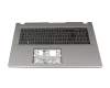 QV07T_A10B Original Acer Tastatur inkl. Topcase DE (deutsch) schwarz/grau mit Backlight