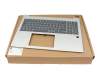 SN1C64B10 Original HP Tastatur inkl. Topcase DE (deutsch) grau/silber mit Backlight