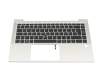 SN9191BL2 Original HP Tastatur inkl. Topcase DE (deutsch) schwarz/silber mit Backlight