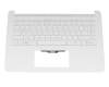 SP5CD8521JDZ Original HP Tastatur inkl. Topcase DE (deutsch) weiß/weiß