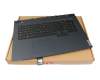 ST51C87534 Original Lenovo Tastatur inkl. Topcase US (englisch) schwarz/blau mit Backlight