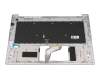 SV03P_A70SWL Original Acer Tastatur inkl. Topcase DE (deutsch) silber/silber mit Backlight