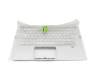 SV03P_A84SWL Original Acer Tastatur inkl. Topcase CH (schweiz) silber/silber mit Backlight