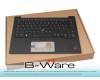 T015LR Tastatur inkl. Topcase DE (deutsch) schwarz/schwarz mit Backlight und Mouse-Stick B-Ware