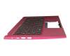 T023C2 Tastatur inkl. Topcase DE (deutsch) schwarz/rot mit Backlight