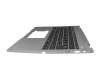 T058C2 Tastatur inkl. Topcase FR (französisch) grau/grau mit Backlight