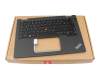 T069L1 Tastatur inkl. Topcase DE (deutsch) schwarz/grau mit Backlight und Mouse-Stick (no WWAN)
