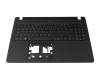 T075C1 Tastatur inkl. Topcase DE (deutsch) schwarz/schwarz mit Backlight