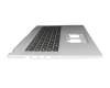 T121CR Tastatur inkl. Topcase US (englisch) schwarz/silber B-Ware
