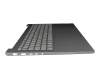 T135LR Tastatur inkl. Topcase DE (deutsch) grau/grau mit Backlight B-Ware