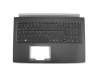 TA5155 Tastatur inkl. Topcase DE (deutsch) schwarz/grau mit Backlight